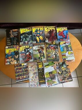 Vintage 90s Wizard Comic Magazine Lot Pokemon Snap N64 Posters Polybags
